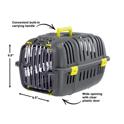 Midwest Homes for Pets Jet Travel Carrier W/ Built-In Yellow Handle & Clear Door for Visibility - Image 5