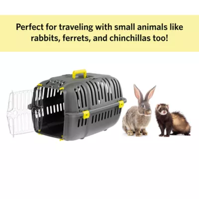 Midwest Homes for Pets Jet Travel Carrier W/ Built-In Yellow Handle & Clear Door for Visibility - Image 6