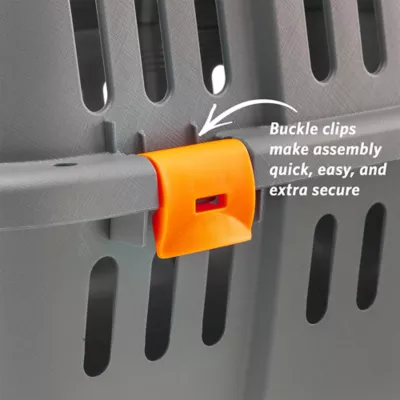 Midwest Homes for Pets Jet Travel Carrier W/ Built-In Orange Handle & Clear Door for Visibility - Image 5