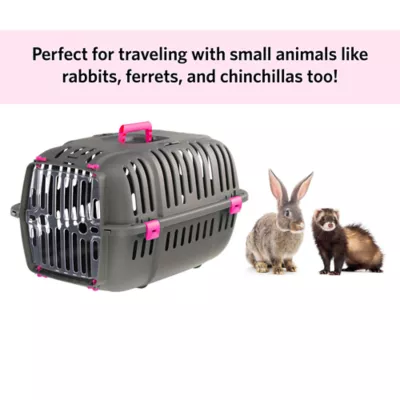Midwest Homes for Pets Jet Travel Carrier W/ Built-In Pink Handle & Clear Door for Visibility - Image 8