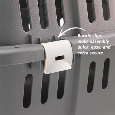 Midwest Homes for Pets Jet Travel Carrier W/ Built-In Grey Handle & Clear Door for Visibility - Image 4