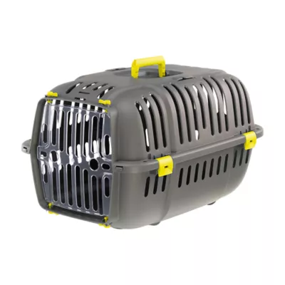 Midwest Homes for Pets Jet Travel Carrier W/ Built-In Yellow Handle & Clear Door for Visibility - Image 1