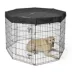 Midwest® Exercise Pen Durable Mesh Top/Sunshade, Secure Jumping & Climbing Pets, Octagon image thumbnail 4