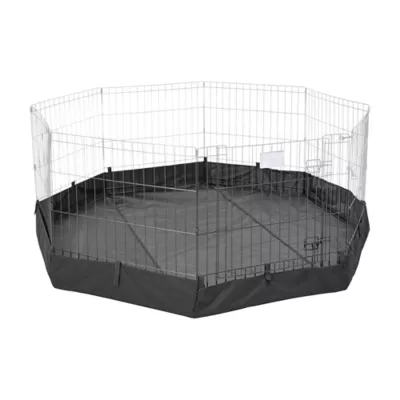 Midwest® Exercise Pen Durable Canvas Bottom, Protect Flooring From Accidents & Scracthes, Octagon - Image 1