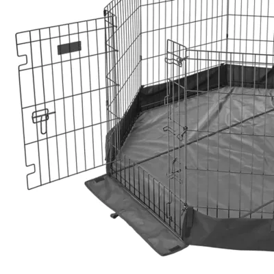 Midwest® Exercise Pen Durable Canvas Bottom, Protect Flooring From Accidents & Scracthes, Octagon - Image 4