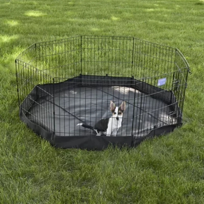 Midwest® Exercise Pen Durable Canvas Bottom, Protect Flooring From Accidents & Scracthes, Octagon - Image 5