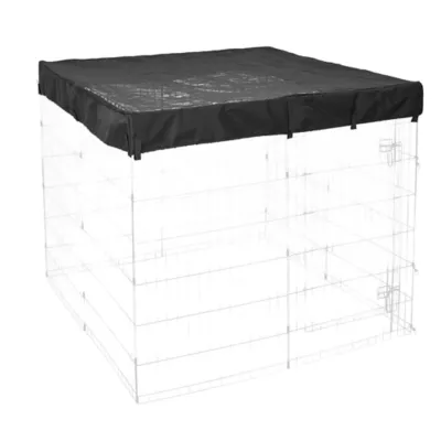 Midwest® Exercise Pen Durable Mesh Top/Sunshade, Secure Jumping & Climbing Pets, Square - Image 1