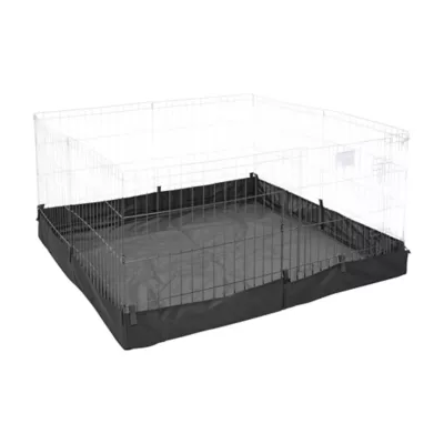 Midwest® Exercise Pen Durable Canvas Bottom, Protect Flooring From Accidents & Scracthes, Square - Image 1