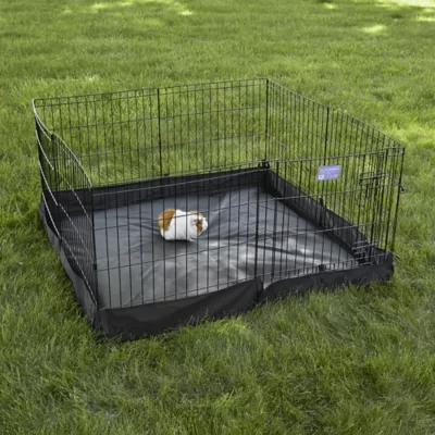 Midwest® Exercise Pen Durable Canvas Bottom, Protect Flooring From Accidents & Scracthes, Square - Image 4
