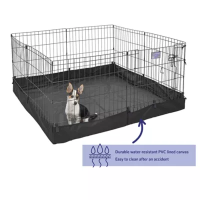 Midwest® Exercise Pen Durable Canvas Bottom, Protect Flooring From Accidents & Scracthes, Square - Image 6