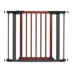 Midwest® Pet Gate W/ Graphite Steel Frame & Decorative Wood, Safety Latch W/ One-Handed Operation image thumbnail 1