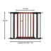 Midwest® Pet Gate W/ Graphite Steel Frame & Decorative Wood, Safety Latch W/ One-Handed Operation image thumbnail 7