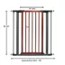 Midwest® Pet Gate W/ Graphite Steel Frame & Decorative Wood, Safety Latch W/ One-Handed Operation image thumbnail 7