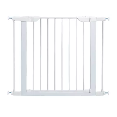 Midwest® Durable Steel Pet Gate W/ Safe & Secure Latch, Easy Installation, White - Image 1