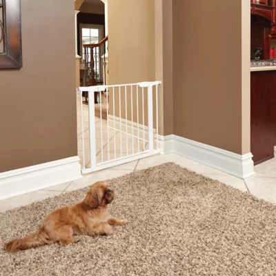 Midwest® Durable Steel Pet Gate W/ Safe & Secure Latch, Easy Installation, White - Image 3
