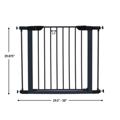 Midwest® Durable Steel Pet Gate W/ Safe & Secure Latch, Easy Installation, Graphite - Image 5