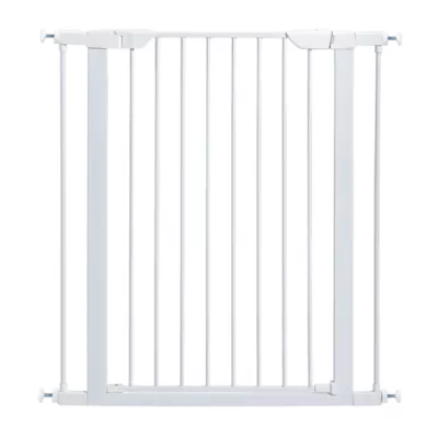 Midwest® Durable Steel Pet Gate W/ Safe & Secure Latch, Easy Installation, White - Image 1