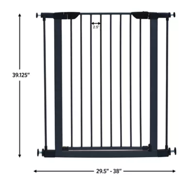 Midwest® Durable Steel Pet Gate W/ Safe & Secure Latch, Easy Installation, Graphite - Image 5