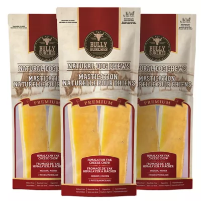 Bully Bunches - Medium Himalayan Yak Chew, 3 Packs, 2 count each - Image 1