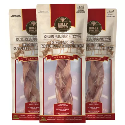Bully Bunches - 12 Inch Braided Bully Stick - Image 1