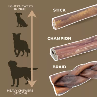 Bully Bunches - 12 Inch Collagen Stick, 3 Packs, 3 count each - Image 4