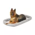 Midwest® QuietTime Deluxe Diamond Stitch Pet Bolster Bed, Machine Washable & Durable, Grey image thumbnail 1