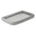 Midwest® QuietTime Deluxe Diamond Stitch Pet Bolster Bed, Machine Washable & Durable, Grey image thumbnail 2