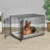 Midwest® QuietTime Deluxe Diamond Stitch Pet Bolster Bed, Machine Washable & Durable, Grey image thumbnail 4