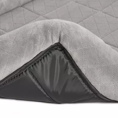 Midwest® QuietTime Deluxe Diamond Stitch Pet Bolster Bed, Machine Washable & Durable, Grey - Image 5