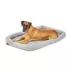 Midwest® QuietTime Deluxe Diamond Stitch Pet Bolster Bed, Machine Washable & Durable, Grey image thumbnail 1