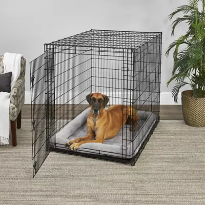 Midwest® QuietTime Deluxe Diamond Stitch Pet Bolster Bed, Machine Washable & Durable, Grey - Image 4