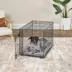Midwest® QuietTime Deluxe Wave Bolster Bed For Pets, Machine Washable & Dryable, Gray image thumbnail 4