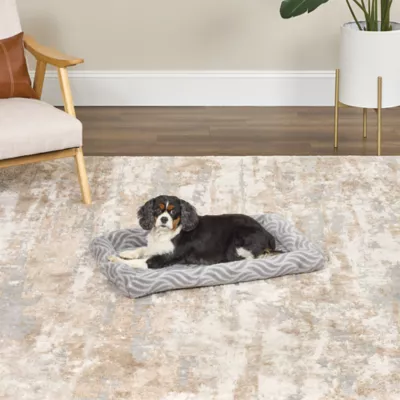 Midwest® QuietTime Deluxe Wave Bolster Bed For Pets, Machine Washable & Dryable, Gray - Image 3