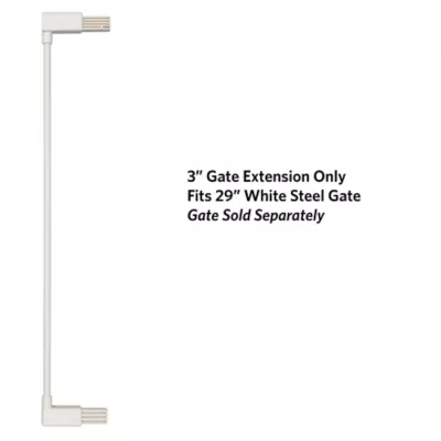 Midwest® Steel Pet Gate Extension For 29 Inch Tall Durable Gate, Lead-Free & Chew Proof, White - Image 2