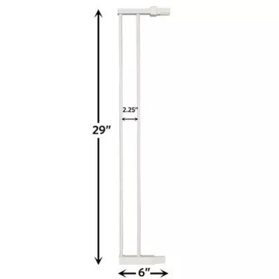 Midwest® Steel Pet Gate Extension For 29 Inch Tall Durable Gate, Lead-Free & Chew Proof, White - Image 2