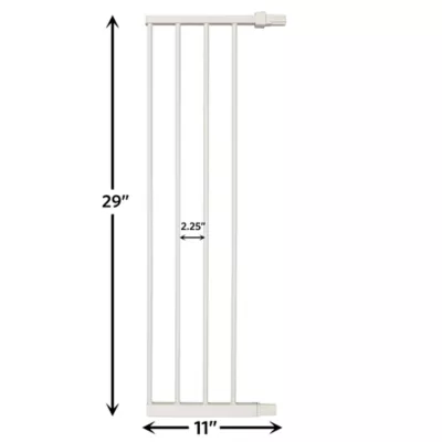 Midwest® Steel Pet Gate Extension For 29 Inch Tall Durable Gate, Lead-Free & Chew Proof, White - Image 2