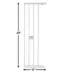 Midwest® Steel Pet Gate Extension For 29 Inch Tall Durable Gate, Lead-Free & Chew Proof, White image thumbnail 2