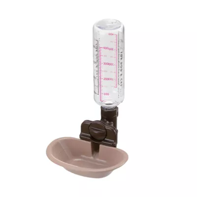 Richell Gravity Pet Rehydratoin Station W/ Attachable Bottle, Mount on Wire Gate, Pen, Or Crate - Image 1