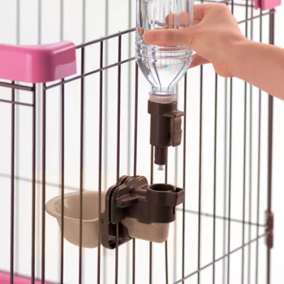 Richell Gravity Pet Rehydratoin Station W/ Attachable Bottle, Mount on Wire Gate, Pen, Or Crate - Image 5