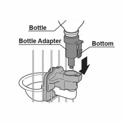 Richell Gravity Pet Rehydratoin Station W/ Attachable Bottle, Mount on Wire Gate, Pen, Or Crate - Image 8