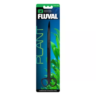 Fluval® Curved Scissors for Aquascaping & Plant Care - Carbonized Stainless Steel - 9.8 inches - Image 1