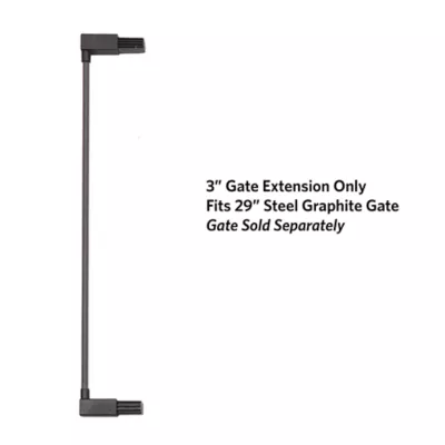 Midwest® Steel Pet Gate Extension For 29 Inch Tall Durable Gate, Lead-Free & Chew Proof, Graphite - Image 2