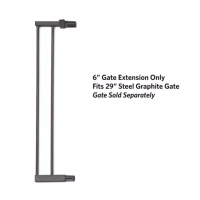 Midwest® Steel Pet Gate Extension For 29 Inch Tall Durable Gate, Lead-Free & Chew Proof, Graphite - Image 2