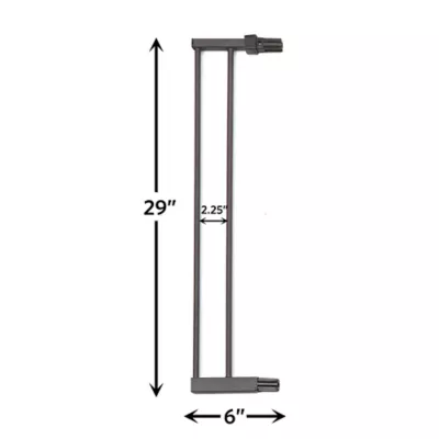 Midwest® Steel Pet Gate Extension For 29 Inch Tall Durable Gate, Lead-Free & Chew Proof, Graphite - Image 3
