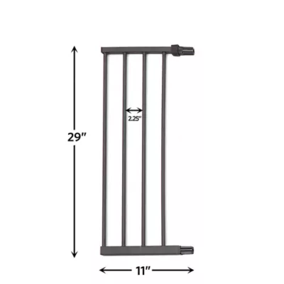 Midwest® Steel Pet Gate Extension For 29 Inch Tall Durable Gate, Lead-Free & Chew Proof, Graphite - Image 2