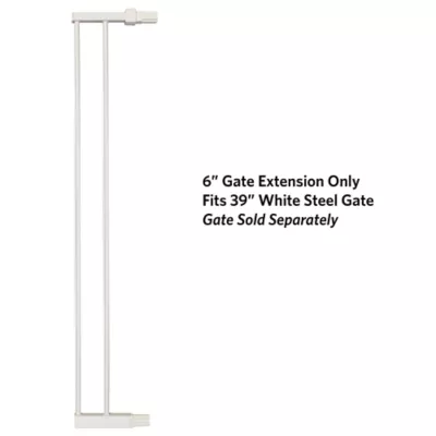 Midwest® Steel Pet Gate Extension For 39 Inch Tall Durable Gate, Lead-Free & Chew Proof, White - Image 2