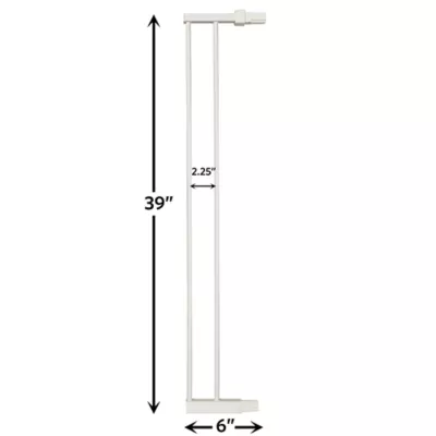 Midwest® Steel Pet Gate Extension For 39 Inch Tall Durable Gate, Lead-Free & Chew Proof, White - Image 3