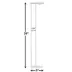 Midwest® Steel Pet Gate Extension For 39 Inch Tall Durable Gate, Lead-Free & Chew Proof, White image thumbnail 3
