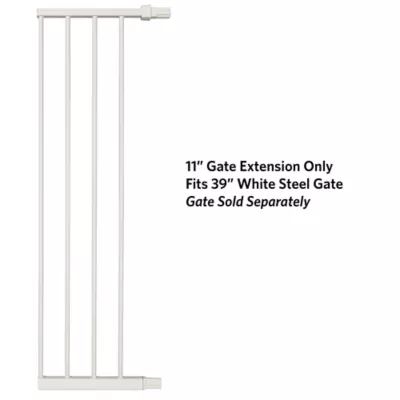 Midwest® Steel Pet Gate Extension For 39 Inch Tall Durable Gate, Lead-Free & Chew Proof, White - Image 2