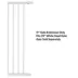 Midwest® Steel Pet Gate Extension For 39 Inch Tall Durable Gate, Lead-Free & Chew Proof, White image thumbnail 2
